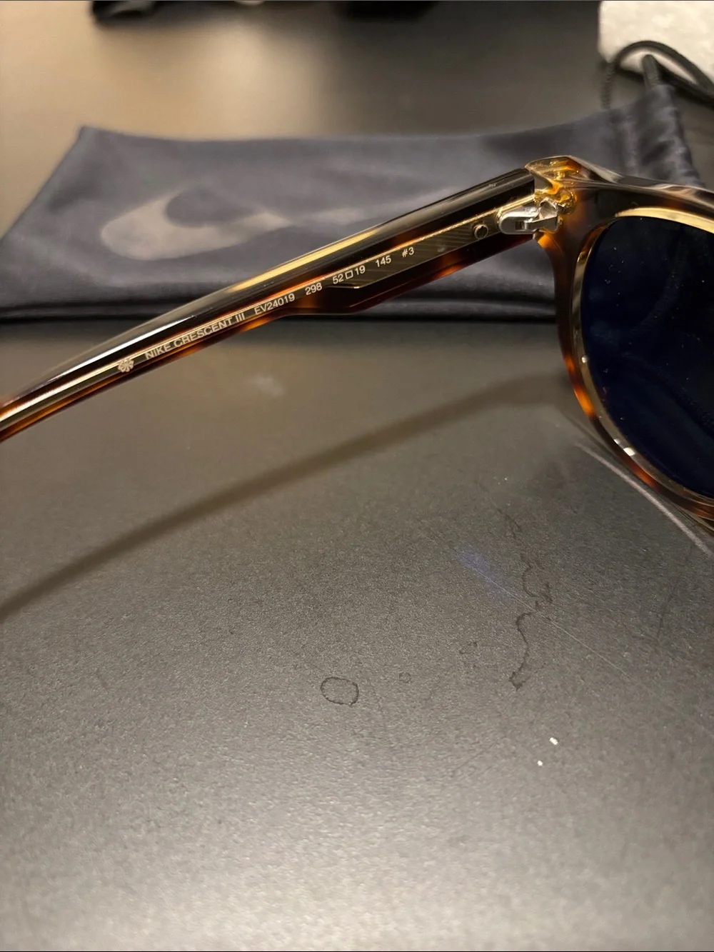 Nike Crescent III Tortoiseshell Sunglasses with Polarized Lenses
